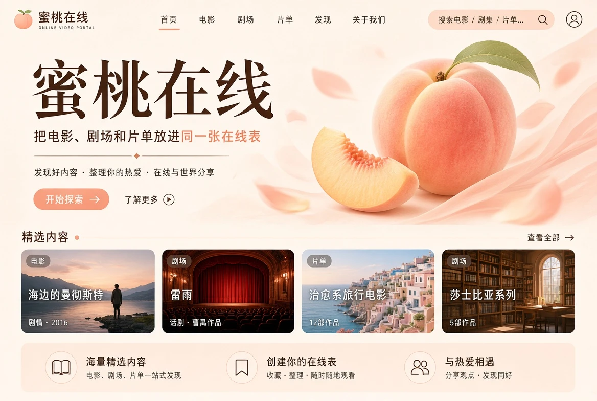 桃色观影主题视觉